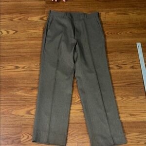 Vintage BIG E LEVIS Action Slacks‎ Pants +/- 32 X 32 Sharp crease retro Brown
